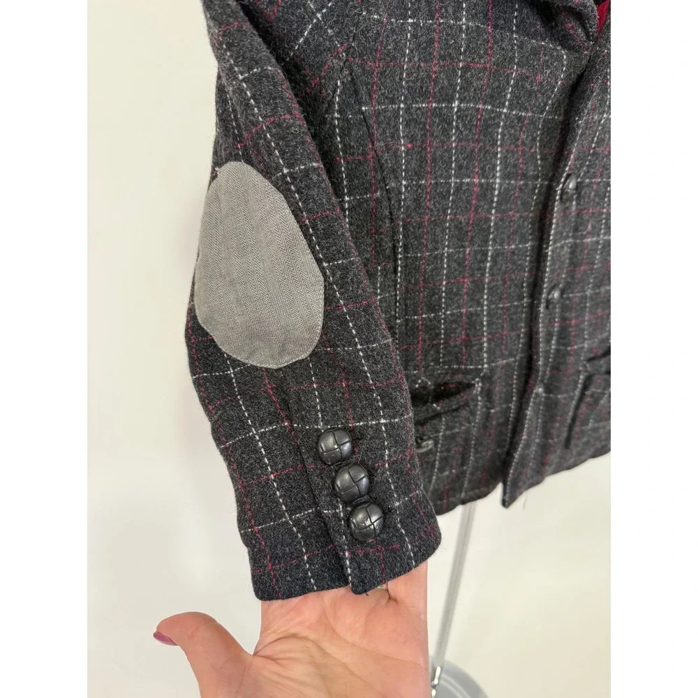 Original Penguin‎ Wool Coat Toddler 4T Plaid Lined Gray Church Dress